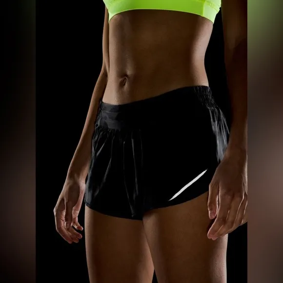 🆕 LULULEMON Hotty Hot LR Lined Short 2.5&quot; Lined  Black Size 12 NWT