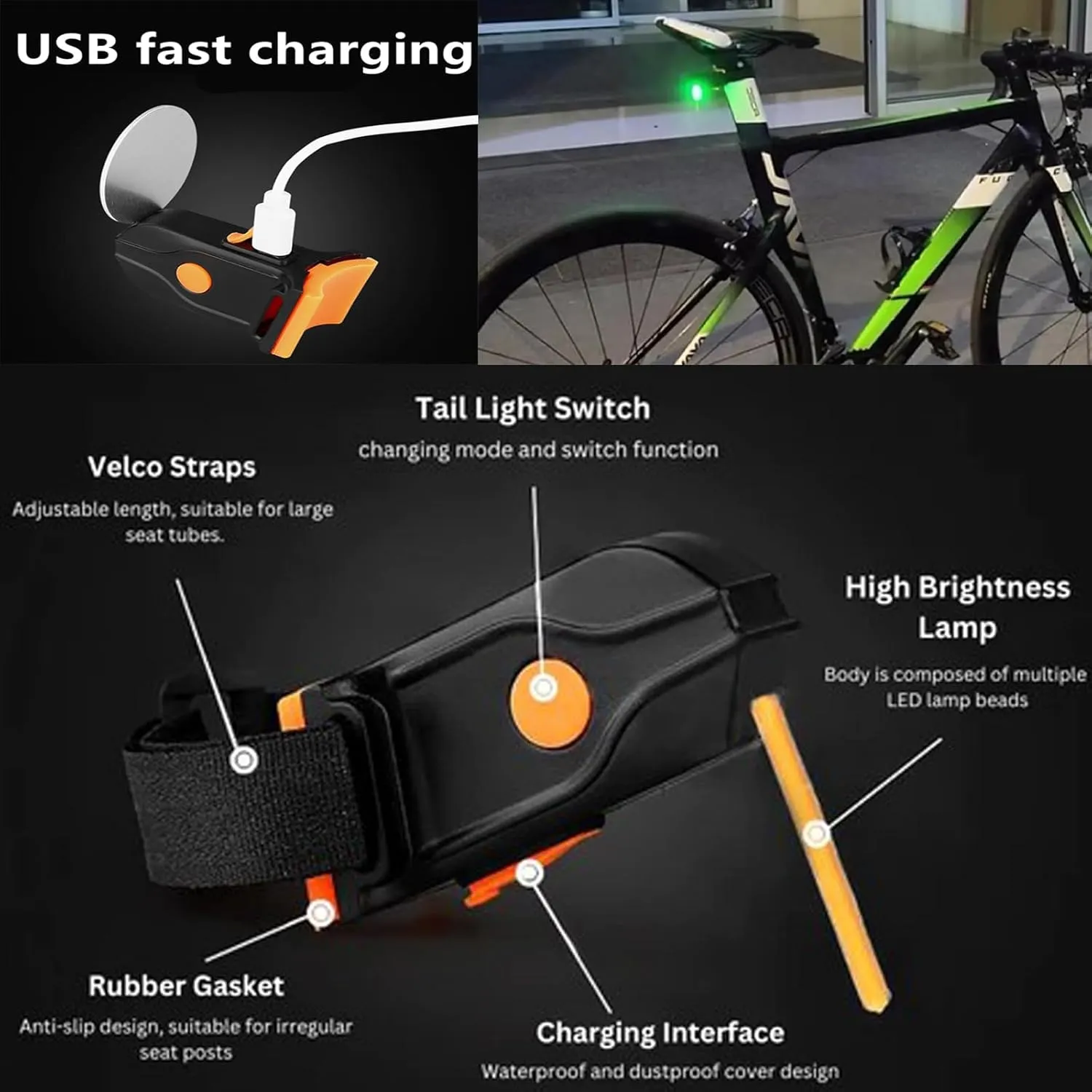 1 1 FREE | GlowCycle™ LED Bicycle Rear Light