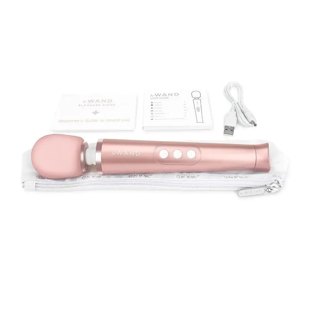 10-inch Le Wand Silicone Gold 16-function Vibrating Wand Massager