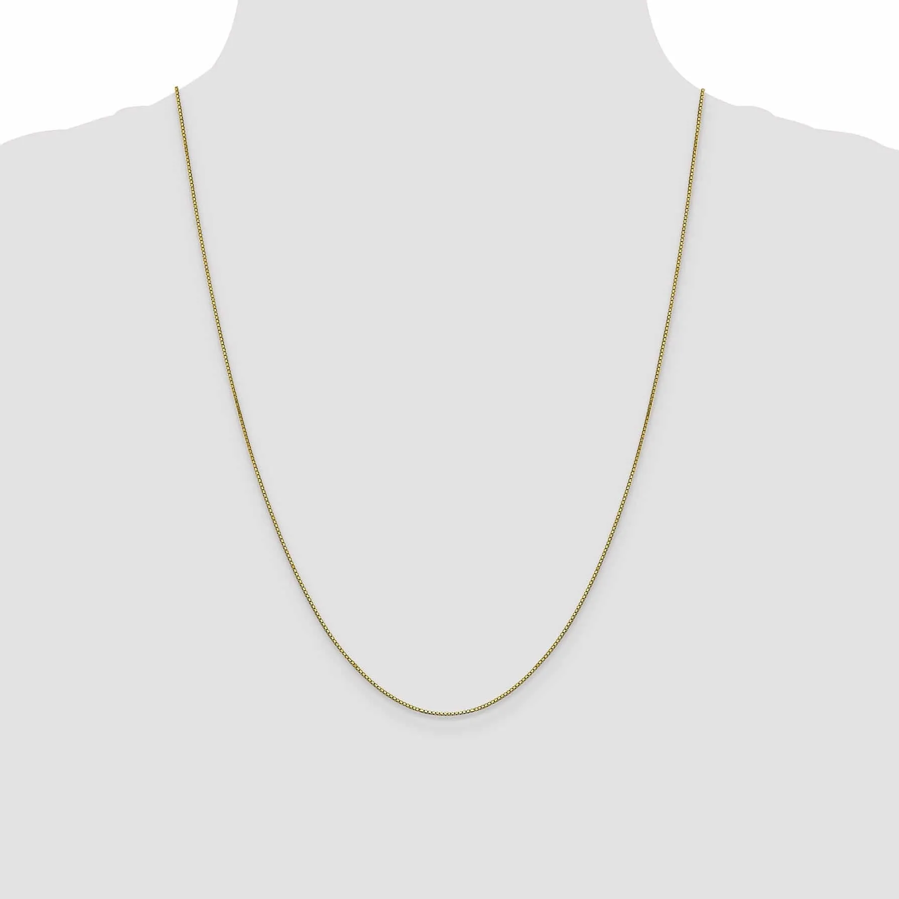 10k Yellow Gold .8 mm Box Chain