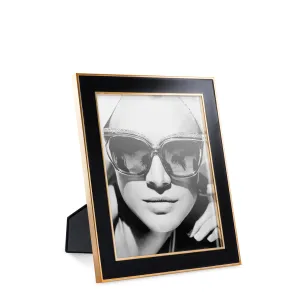 110721 - Picture Frame Lantana black gold finish L set of 6