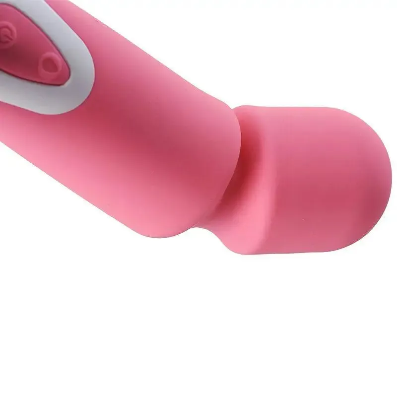 12-inch Silicone Pink 10 Speed Rechargeable Wand Massager