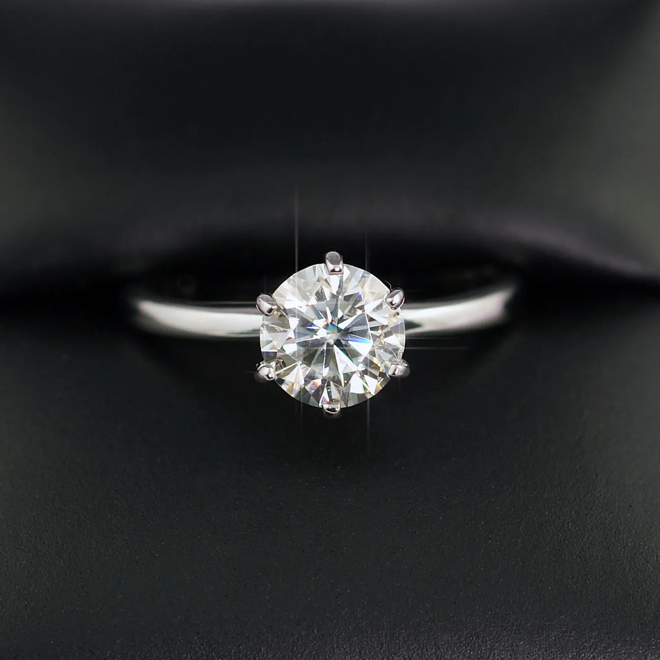 1.20 Carat VVS Moissanite Solitaire Engagement Ring