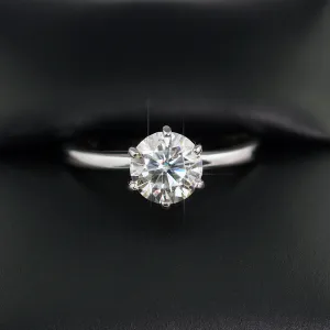 1.20 Carat VVS Moissanite Solitaire Engagement Ring