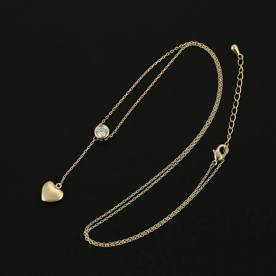 14K Gold Plated Simple Heart Necklace