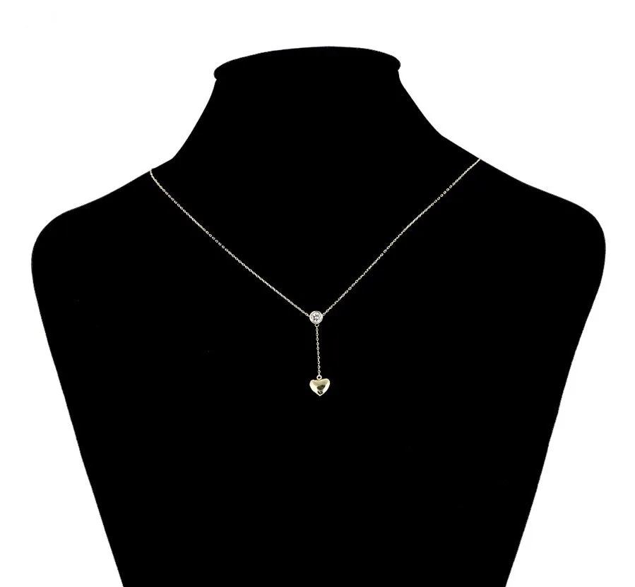 14K Gold Plated Simple Heart Necklace