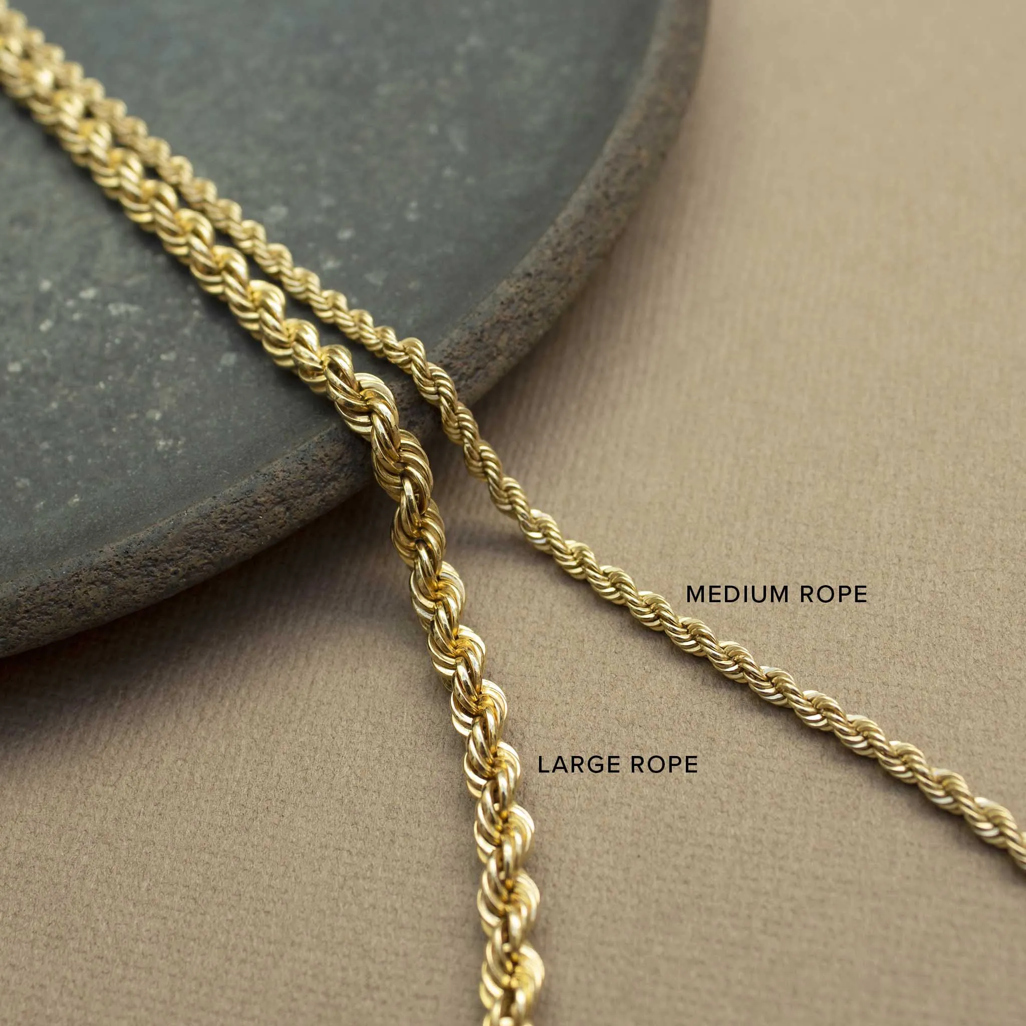 14k Medium Rope Chain Necklace - SALE