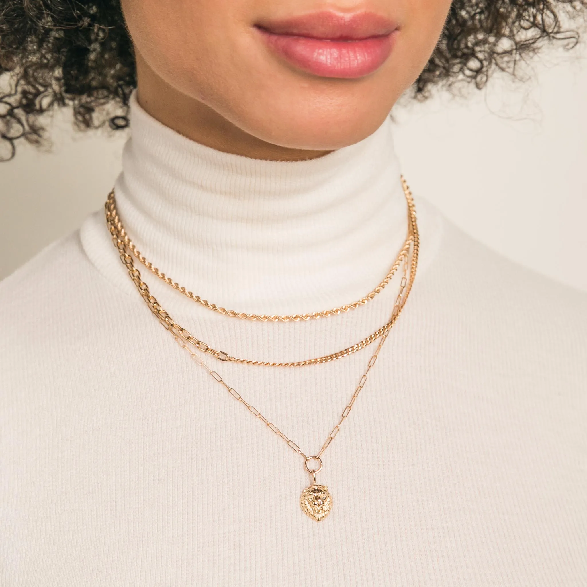 14k Medium Rope Chain Necklace - SALE