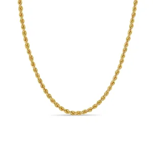 14k Medium Rope Chain Necklace - SALE