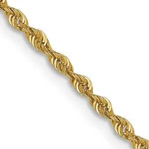 14k Yellow Gold 1.6mm Solid Rope