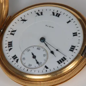 14K Yellow Gold 1917 Elgin Pocket Watch
