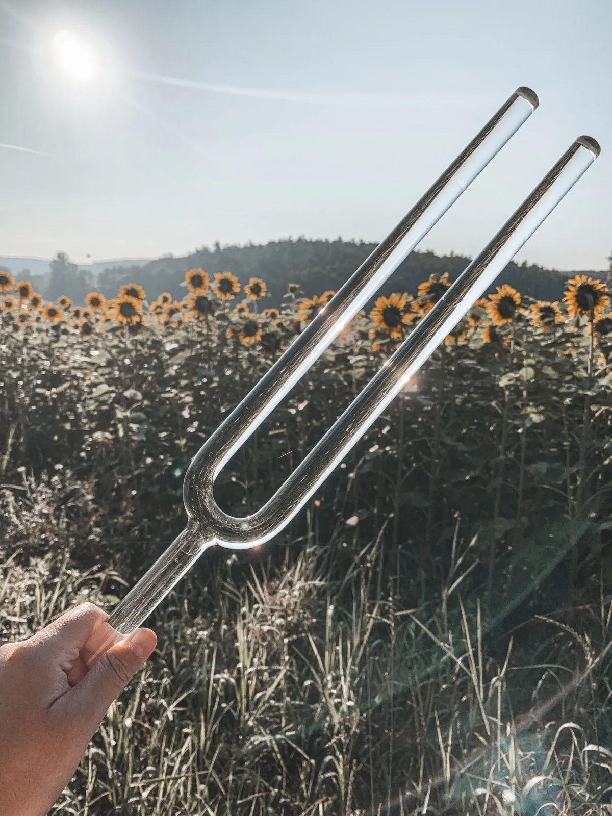 17.7” Quartz Crystal Tuning Fork Deep Note C3 / 130.81 Hz