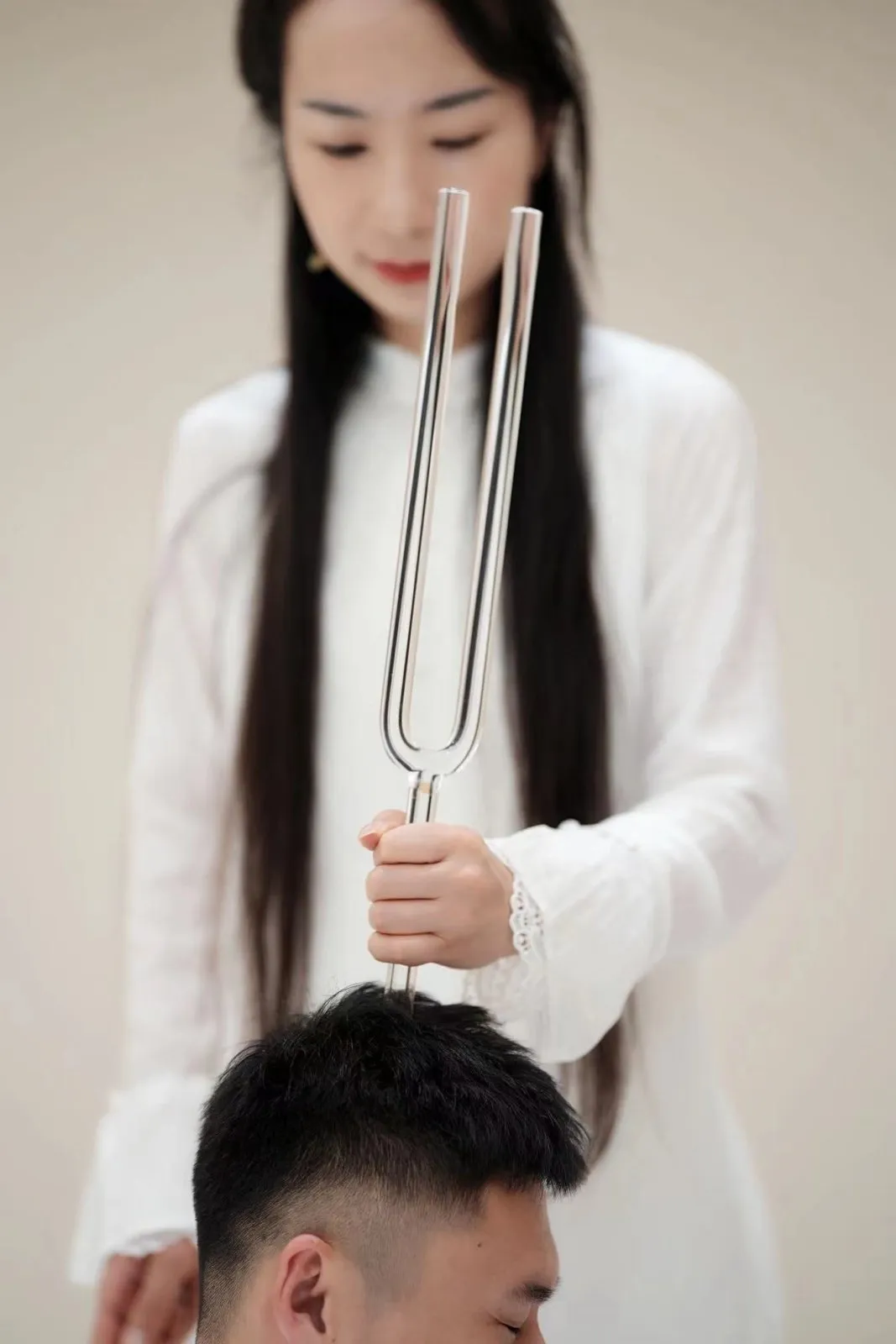 17.7” Quartz Crystal Tuning Fork Deep Note C3 / 130.81 Hz