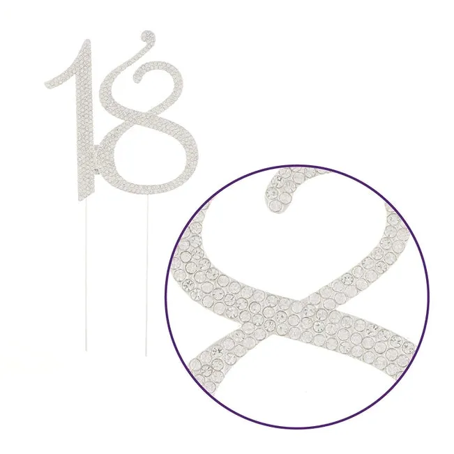 18 Crystal Cake Topper