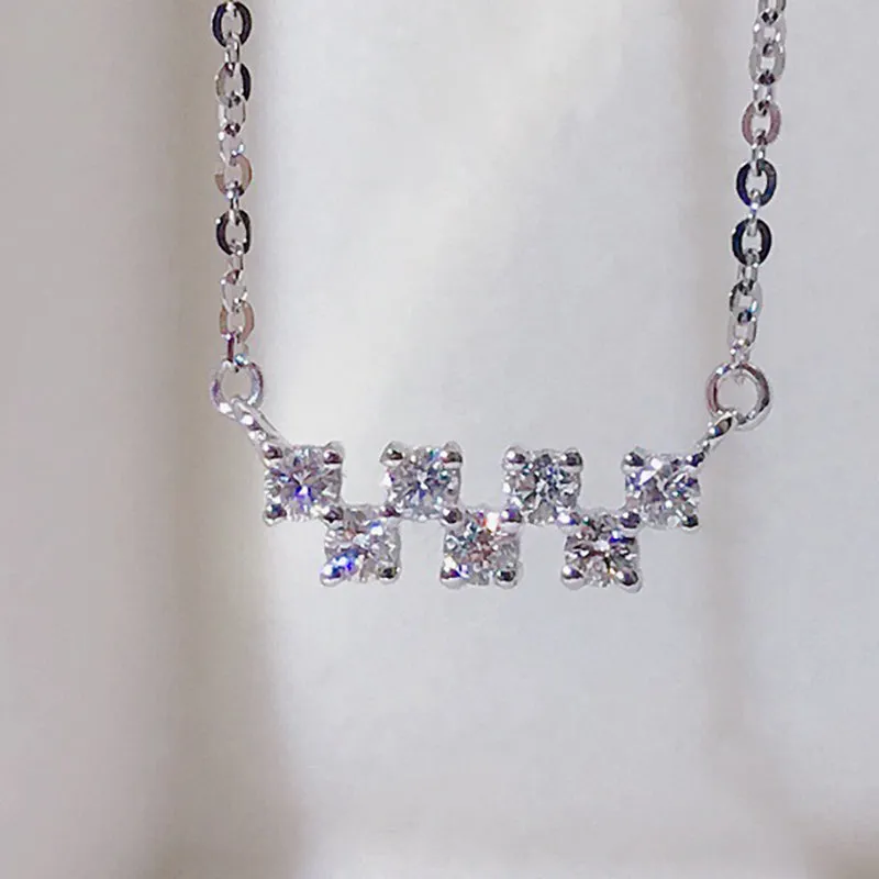 18K Gold 0.15ct Natural Diamond Simple Necklace