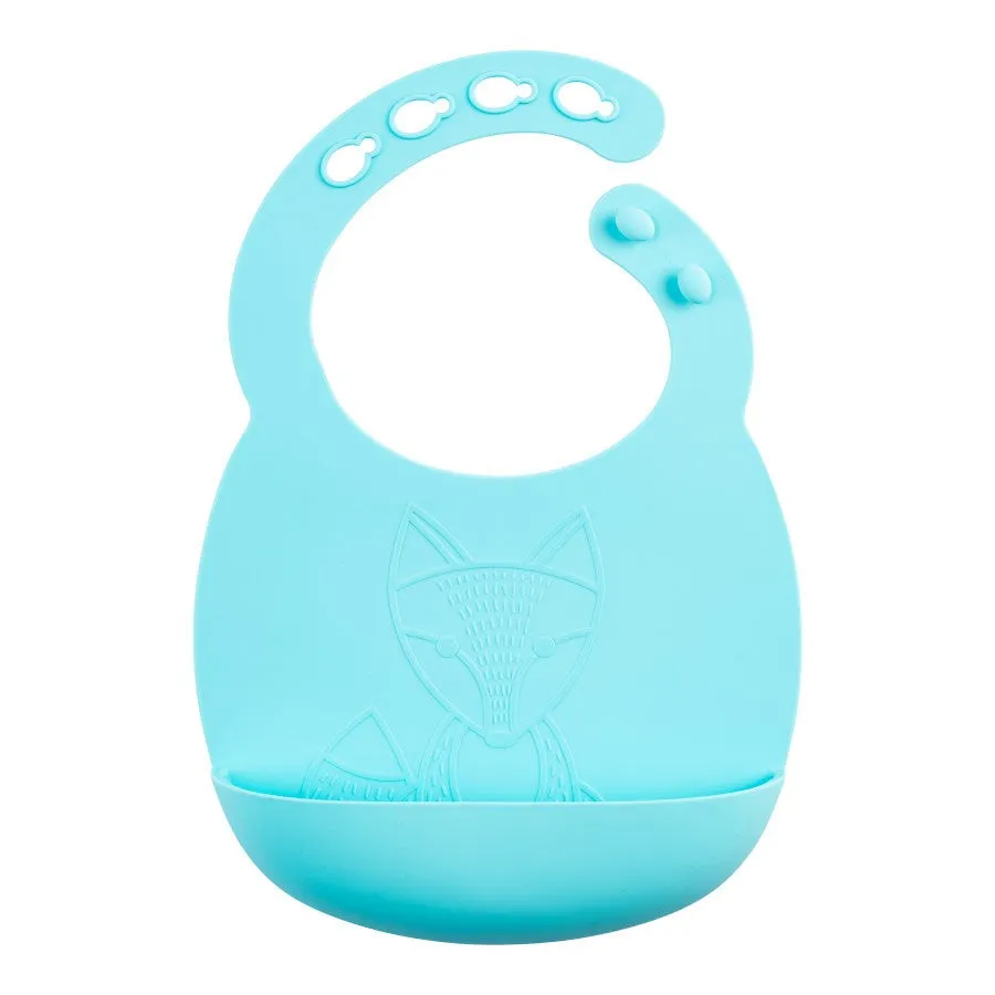 [2-Pack] Dr Brown's Silicone Bib - Turquoise