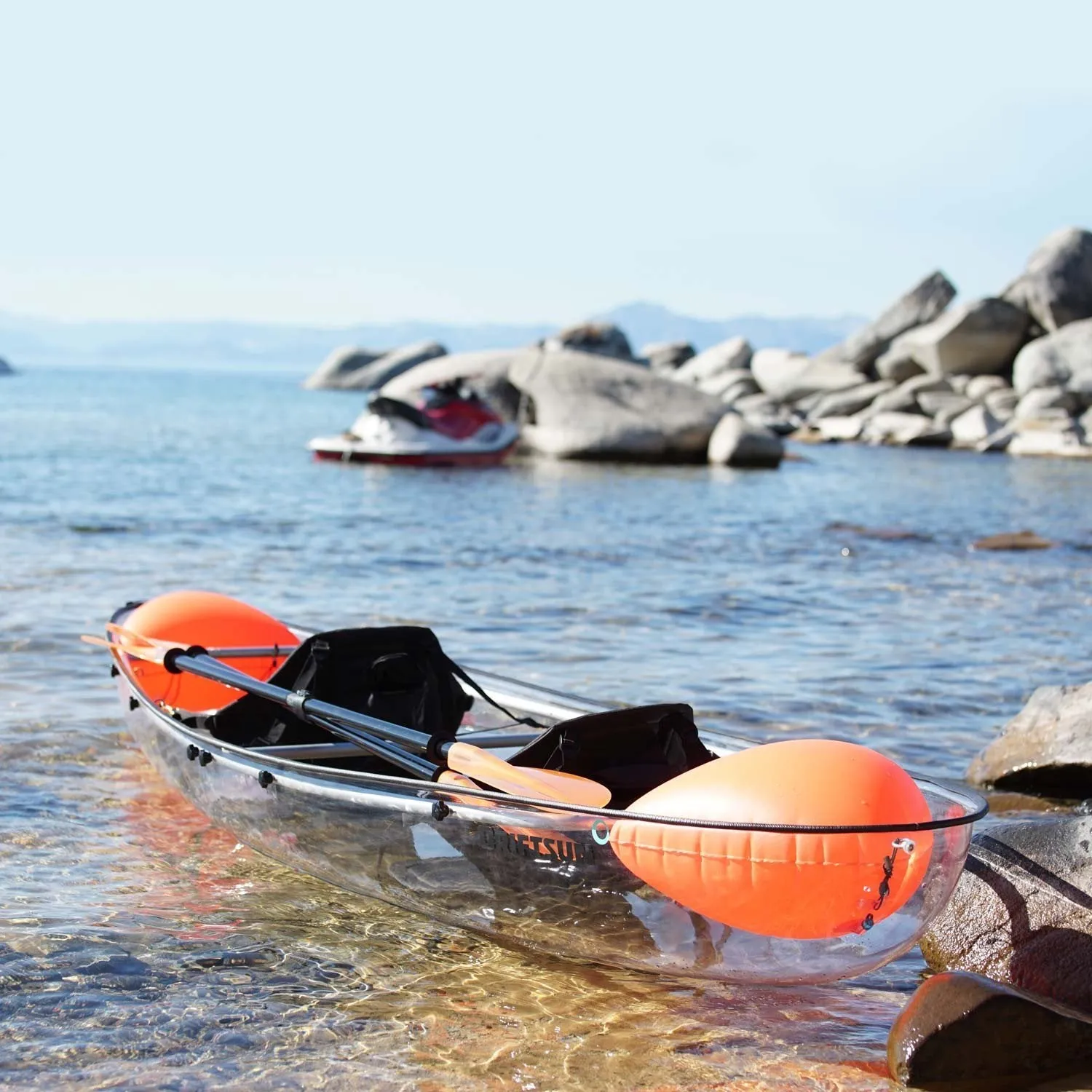 2 Person Crystal Clear Hull Transparent Kayak