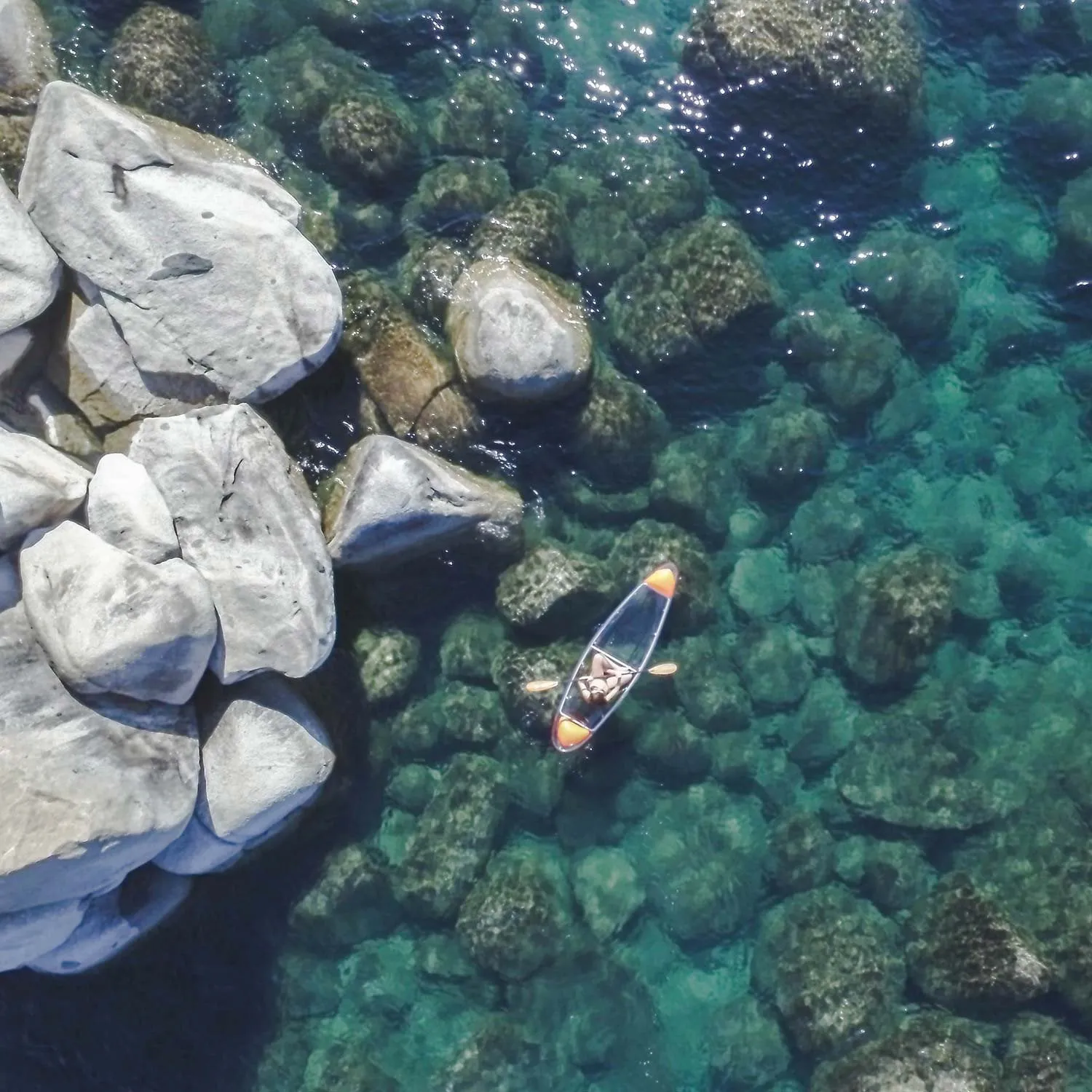 2 Person Crystal Clear Hull Transparent Kayak