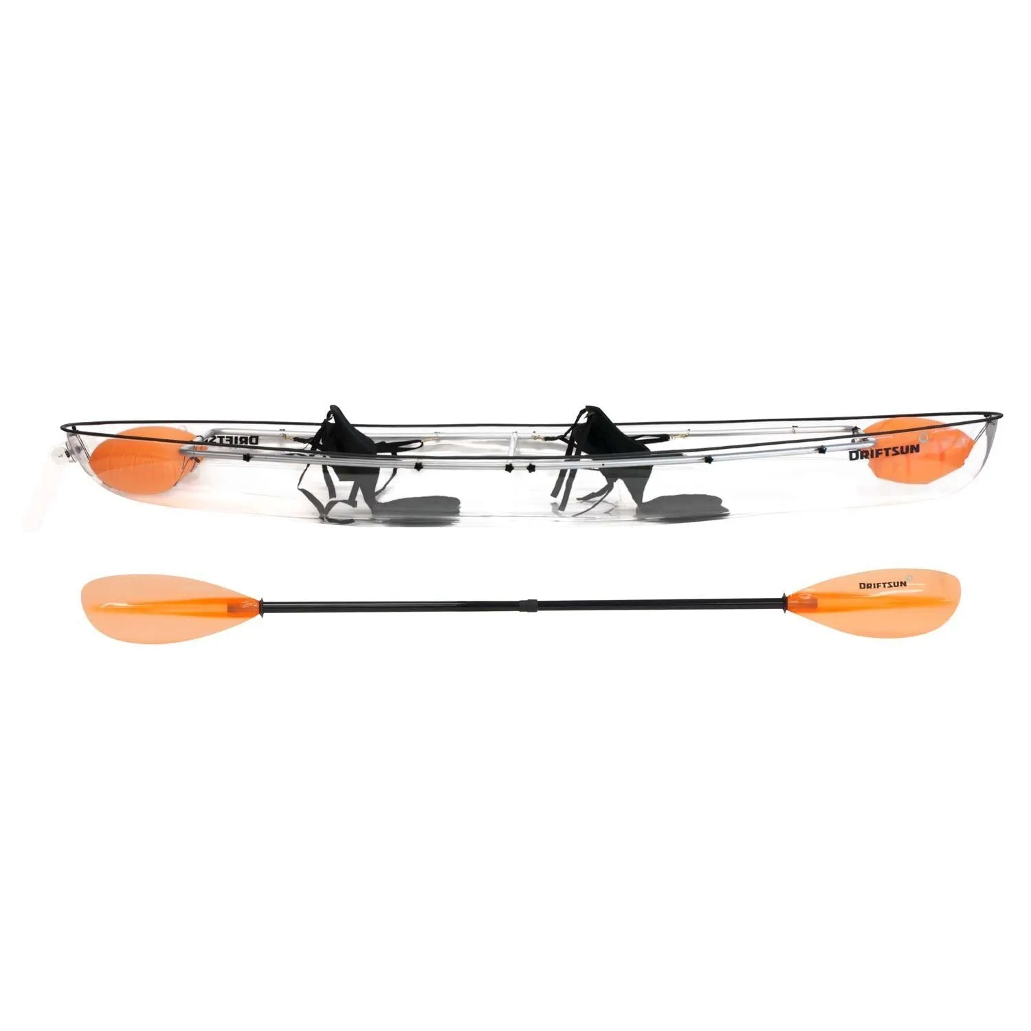 2 Person Crystal Clear Hull Transparent Kayak
