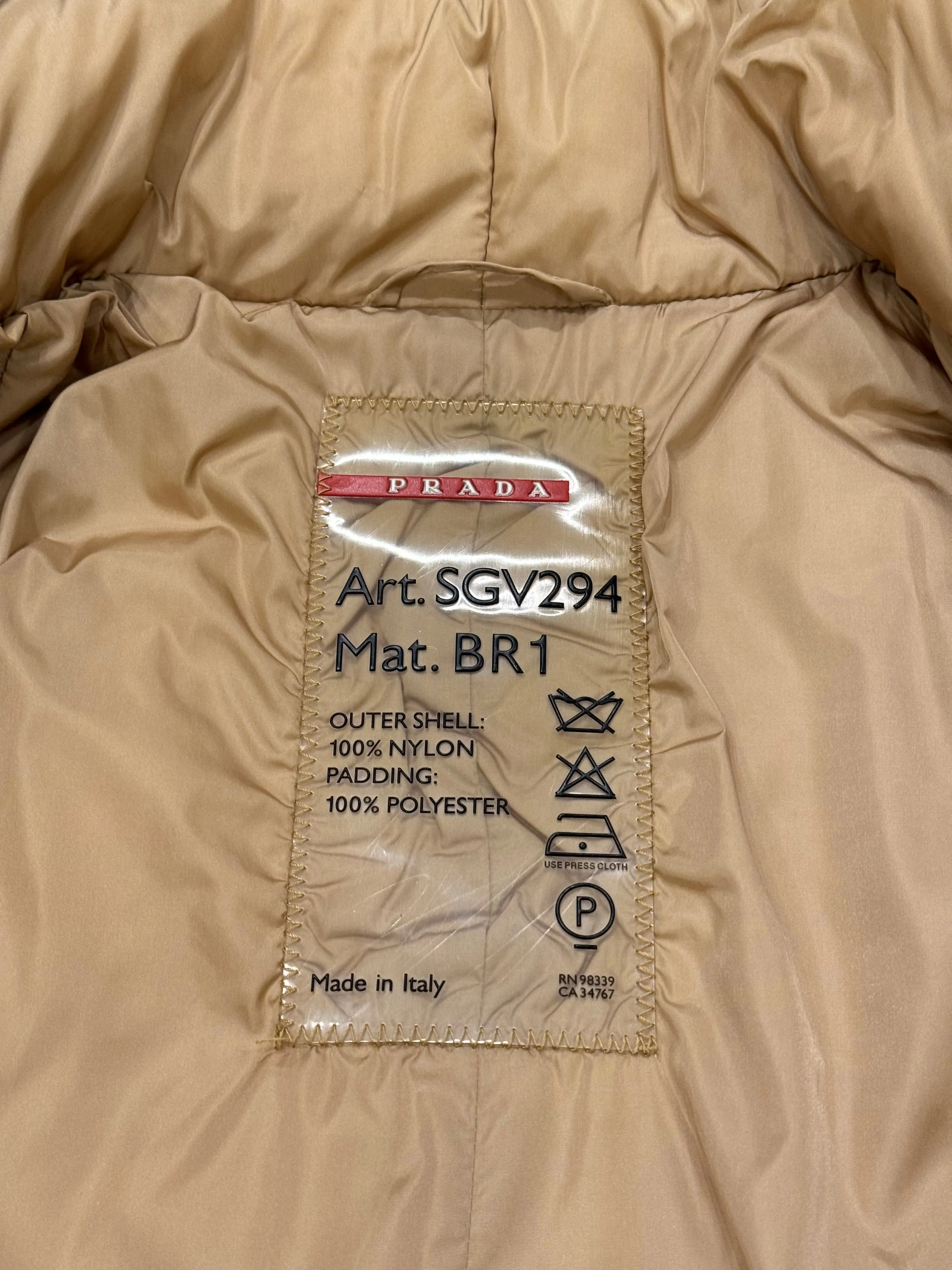 2000s Prada nylon puffer jacket