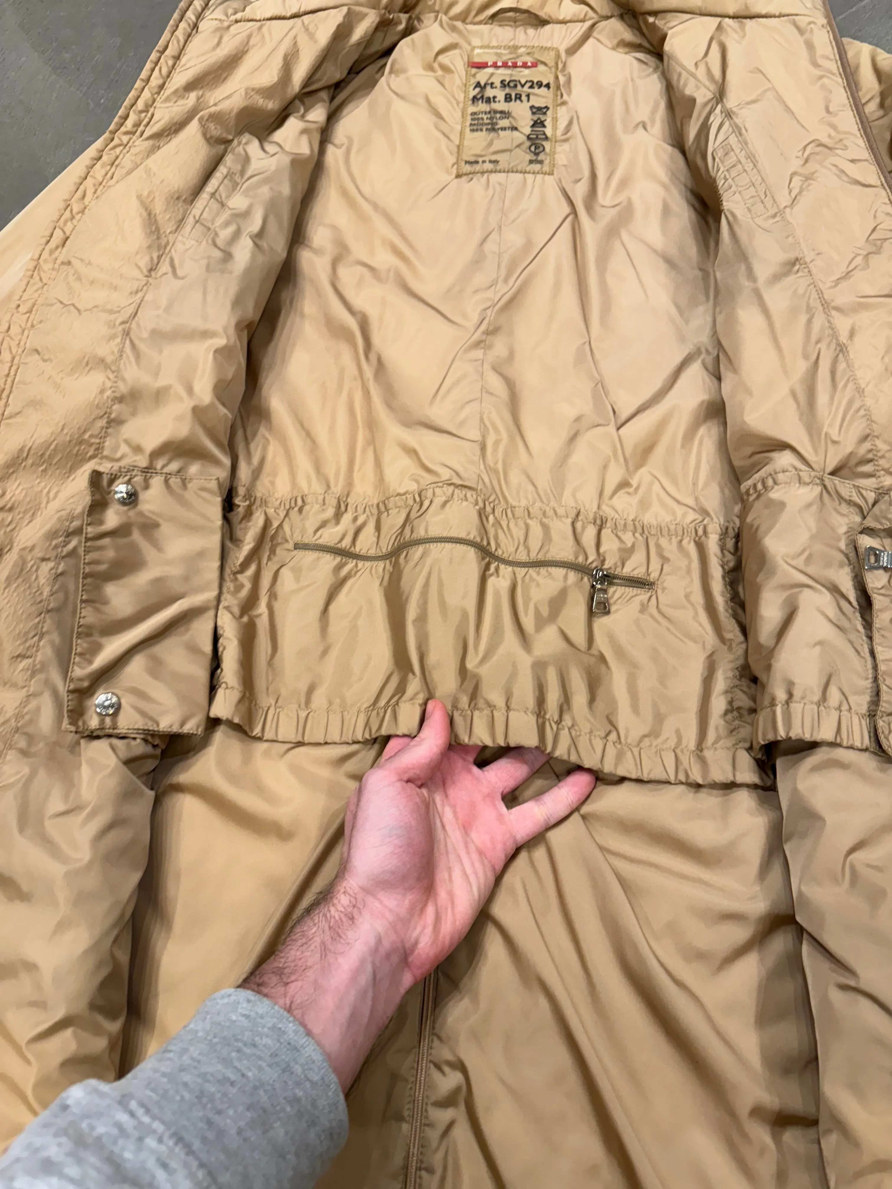 2000s Prada nylon puffer jacket
