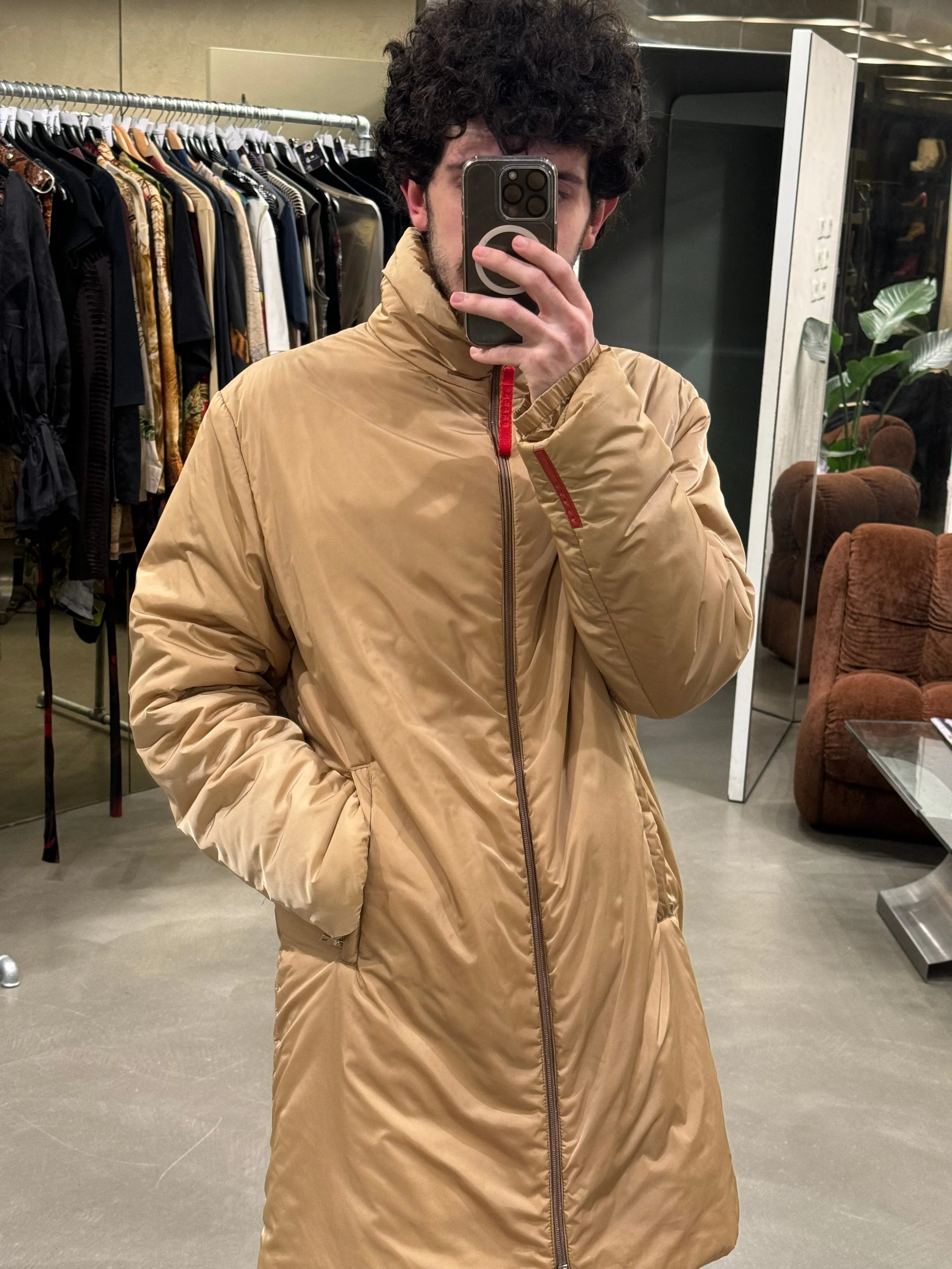 2000s Prada nylon puffer jacket