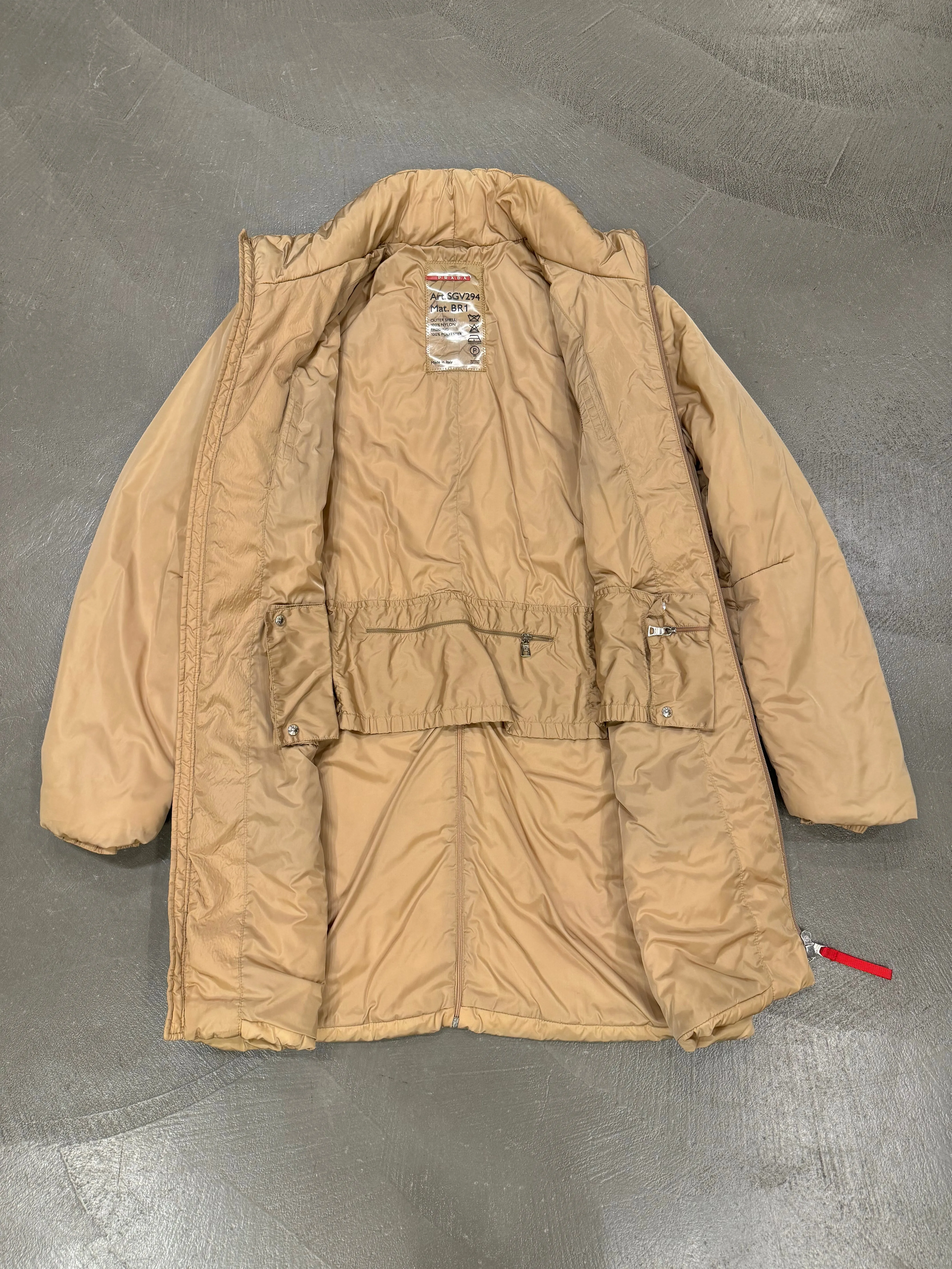 2000s Prada nylon puffer jacket