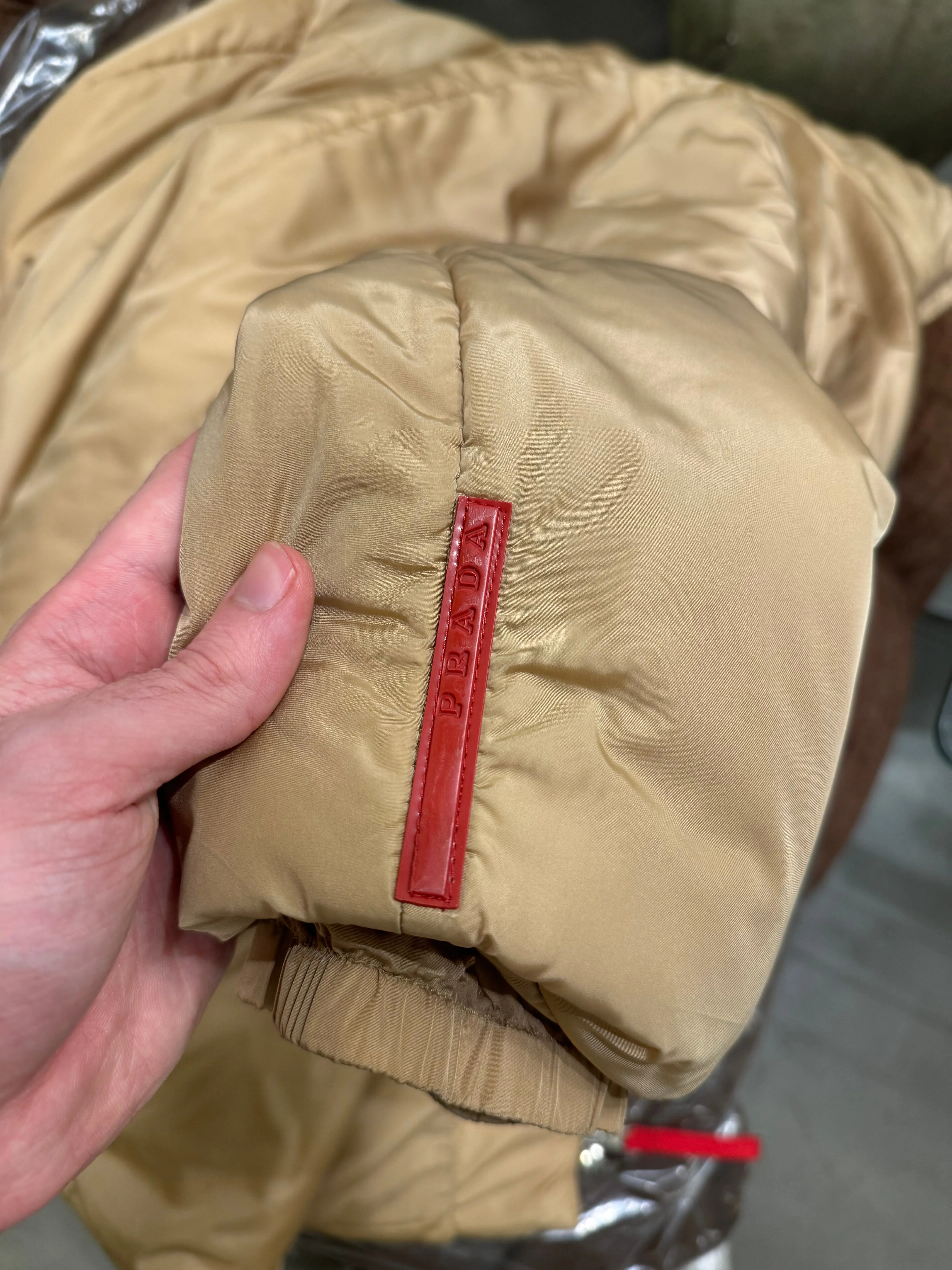 2000s Prada nylon puffer jacket