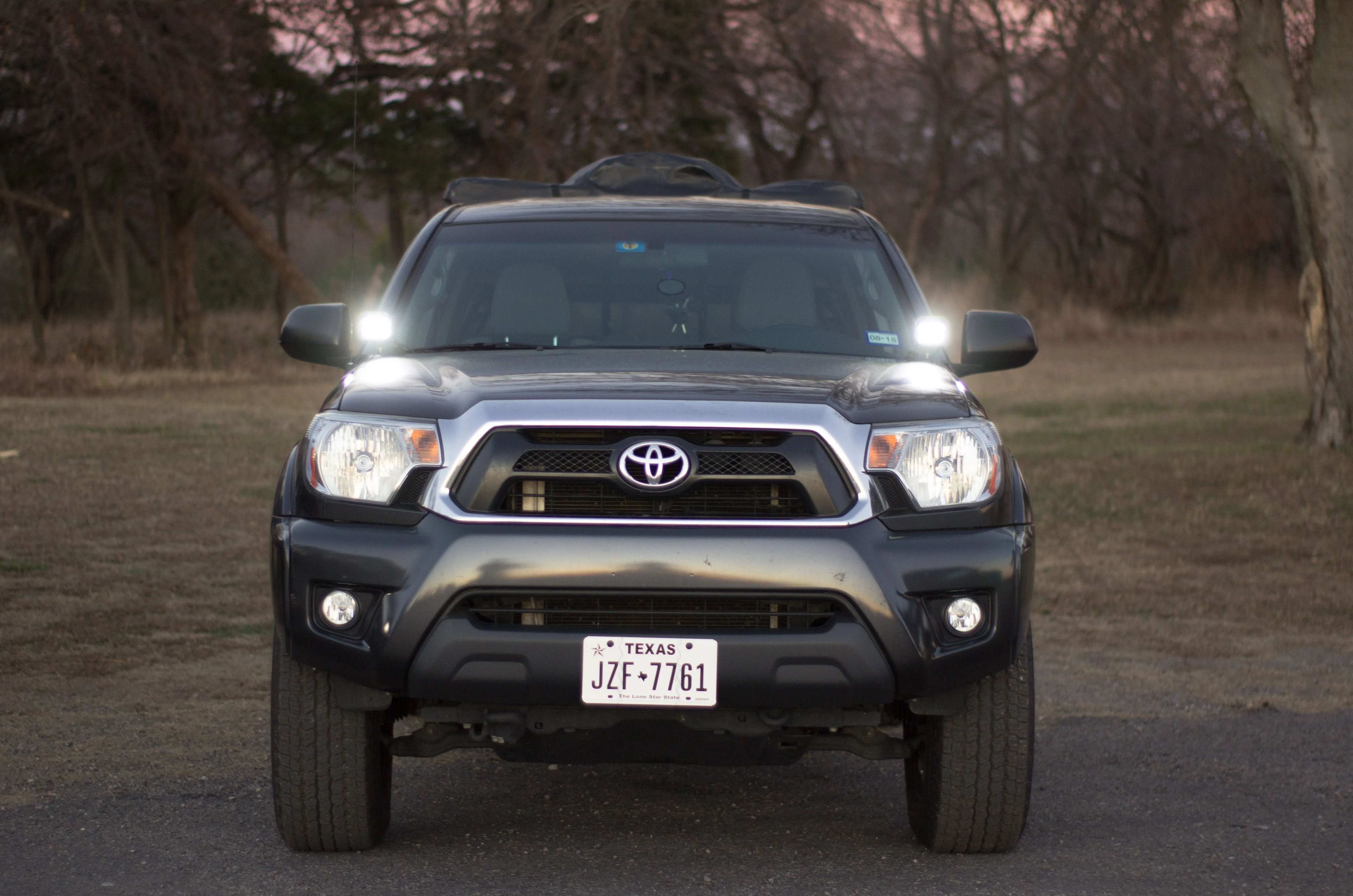 2005-2015 2nd Gen Toyota Tacoma Ditch Light Brackets- Stainless Steel