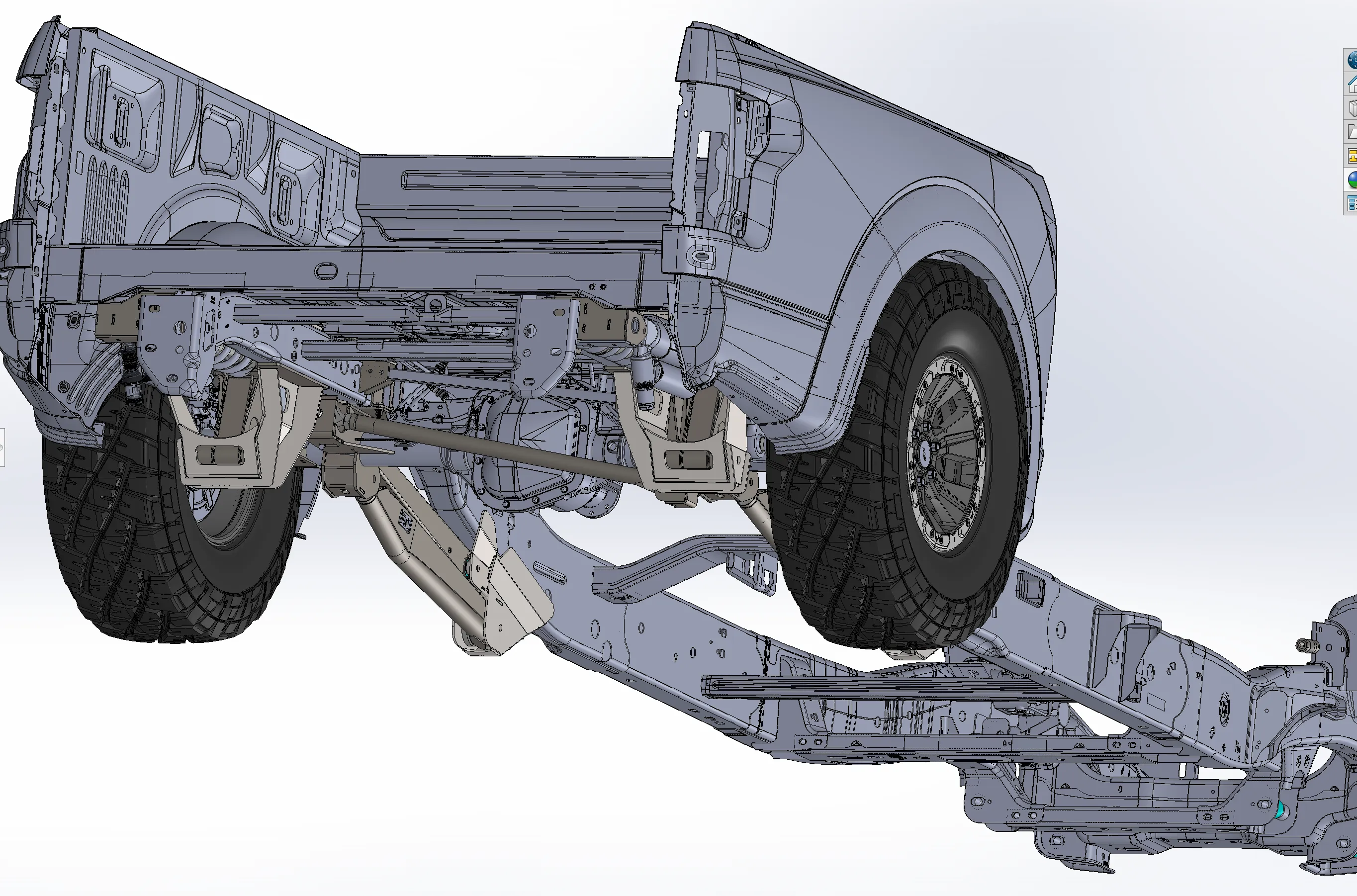 2015-up F150 Long Travel 5-Link Raptor Rear Suspension Conversion Kit for F150 and Gen 2 Raptors with 19 inches of travel