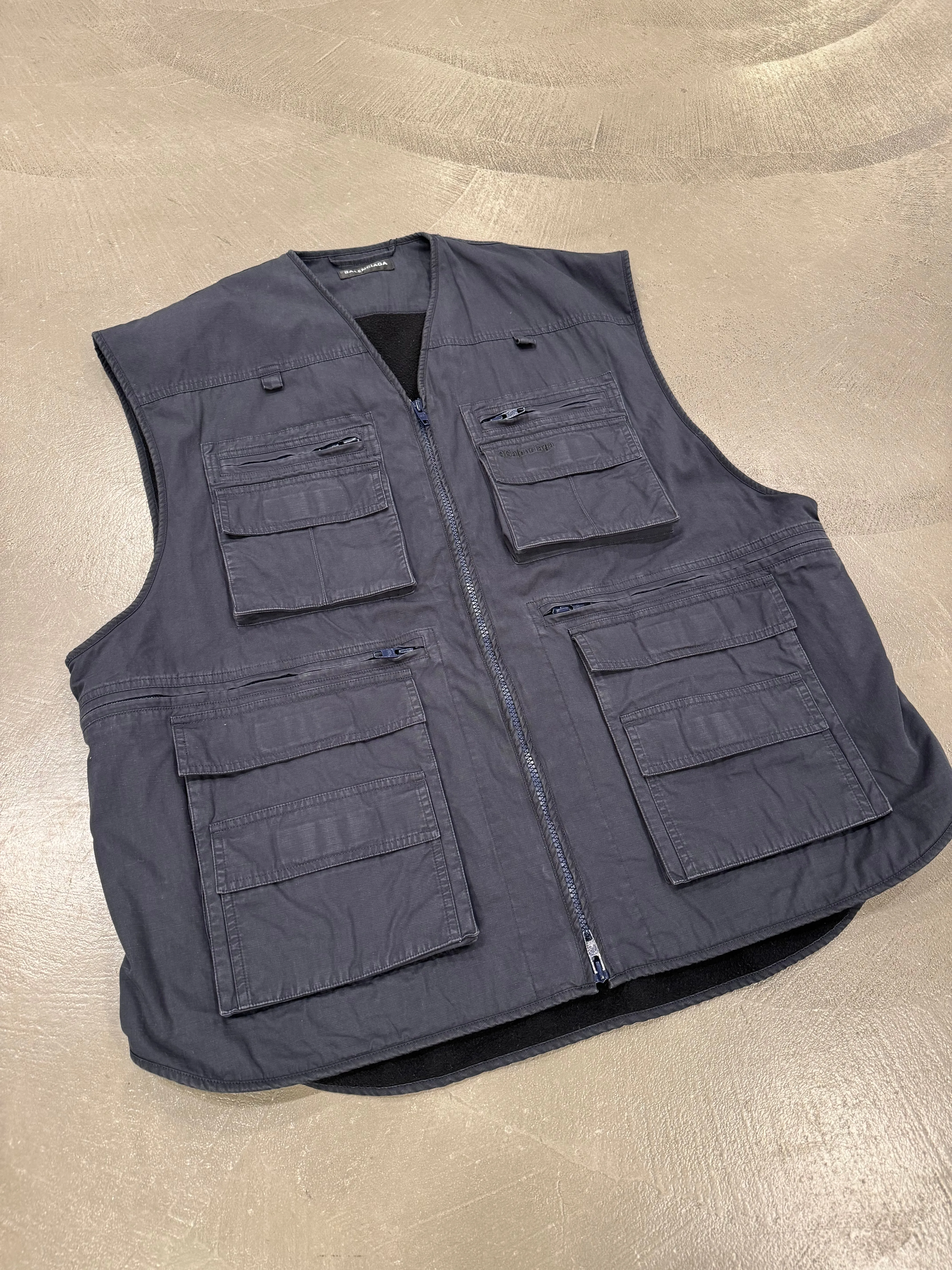 2021 Balenciaga multi pocket oversized vest