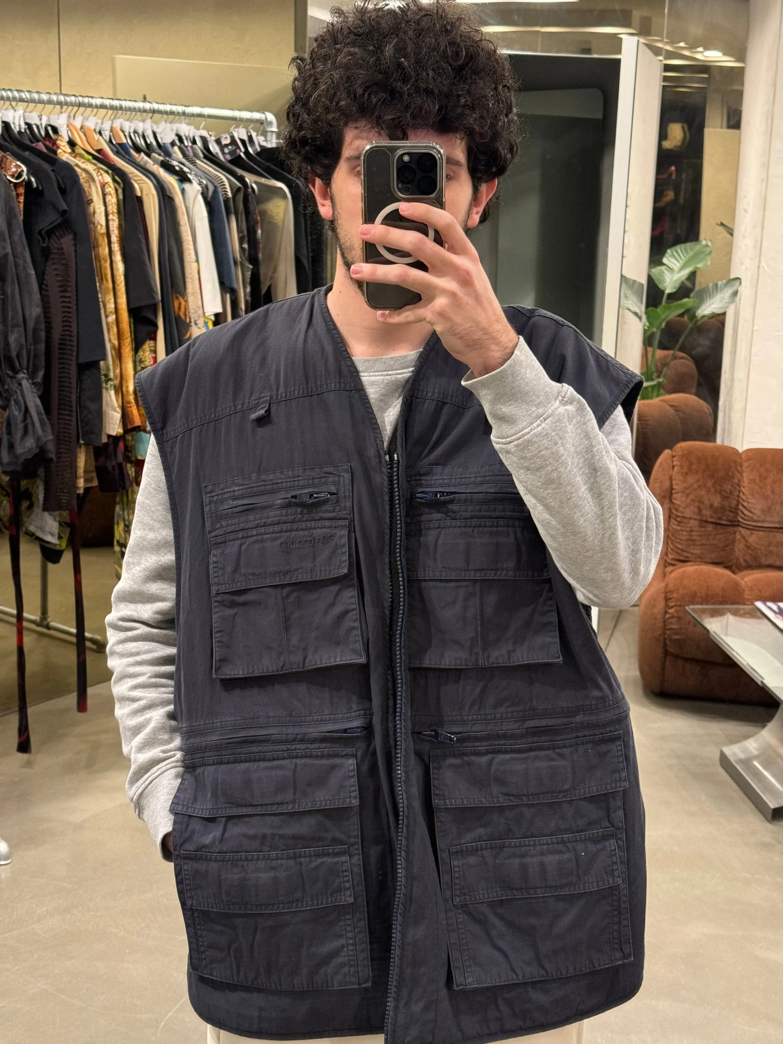 2021 Balenciaga multi pocket oversized vest