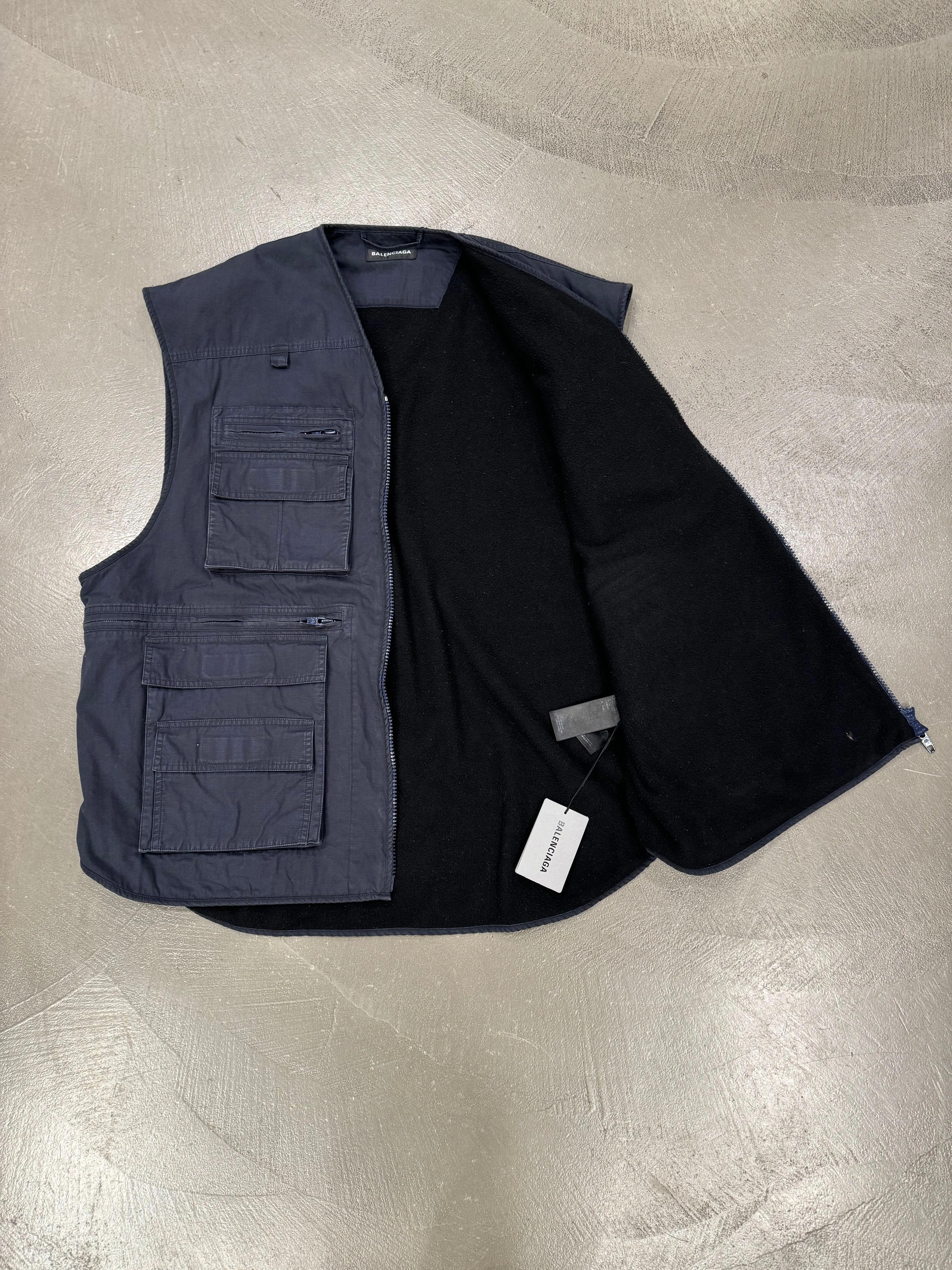2021 Balenciaga multi pocket oversized vest