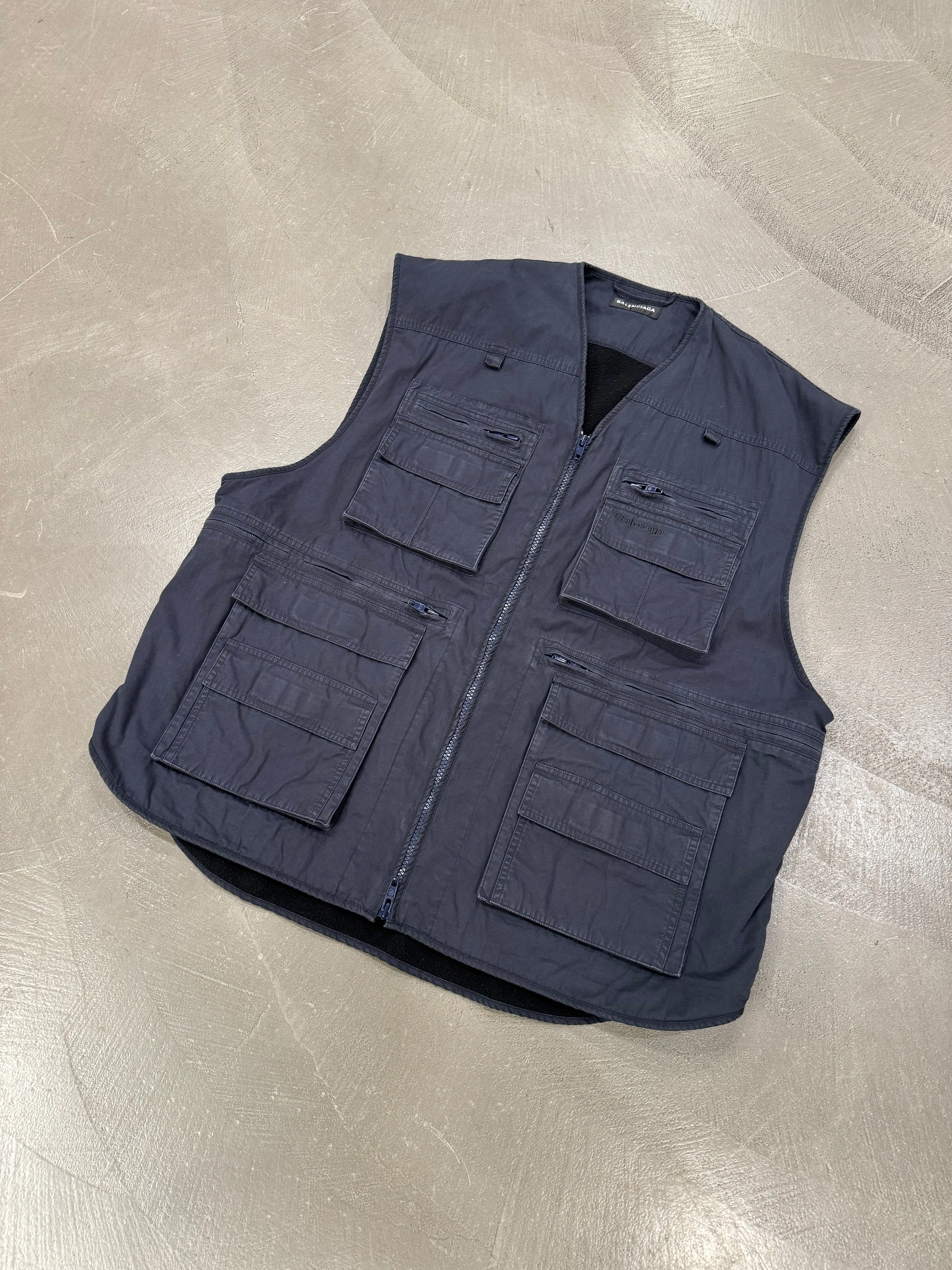 2021 Balenciaga multi pocket oversized vest