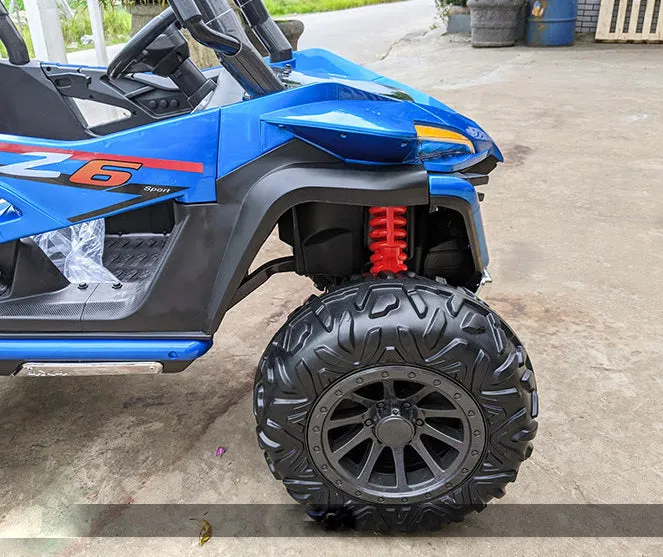 2025 | 24V Sport 4x4 MX Edition 2-Seater Ride-On Upgraded UTV | USB | Bluetooth | Leather Seat | Eva Rubber Tires | Remote