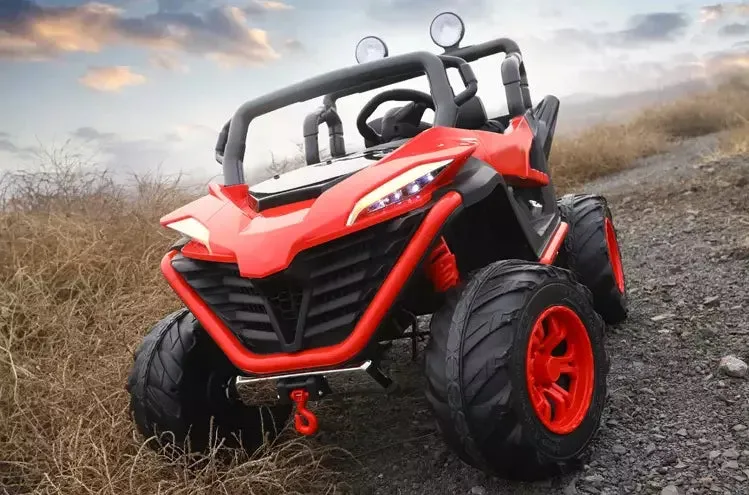 2025 | 24V Sport 4x4 MX Edition 2-Seater Ride-On Upgraded UTV | USB | Bluetooth | Leather Seat | Eva Rubber Tires | Remote