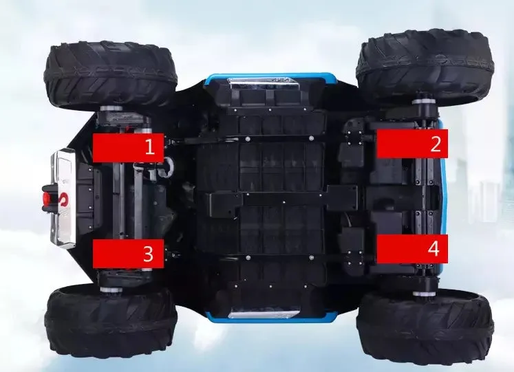 2025 | 24V Sport 4x4 MX Edition 2-Seater Ride-On Upgraded UTV | USB | Bluetooth | Leather Seat | Eva Rubber Tires | Remote