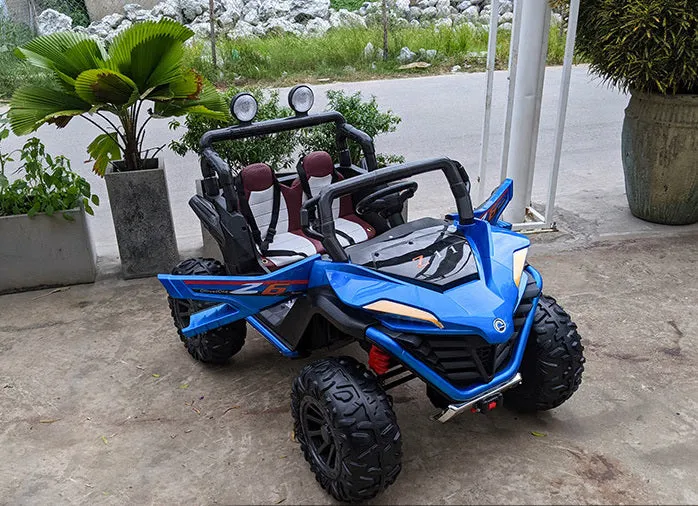 2025 | 24V Sport 4x4 MX Edition 2-Seater Ride-On Upgraded UTV | USB | Bluetooth | Leather Seat | Eva Rubber Tires | Remote