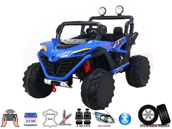 2025 | 24V Sport 4x4 MX Edition 2-Seater Ride-On Upgraded UTV | USB | Bluetooth | Leather Seat | Eva Rubber Tires | Remote