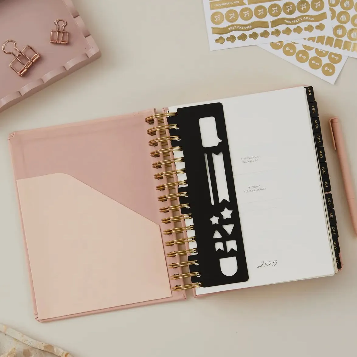 2025 Daily Planner - Pink