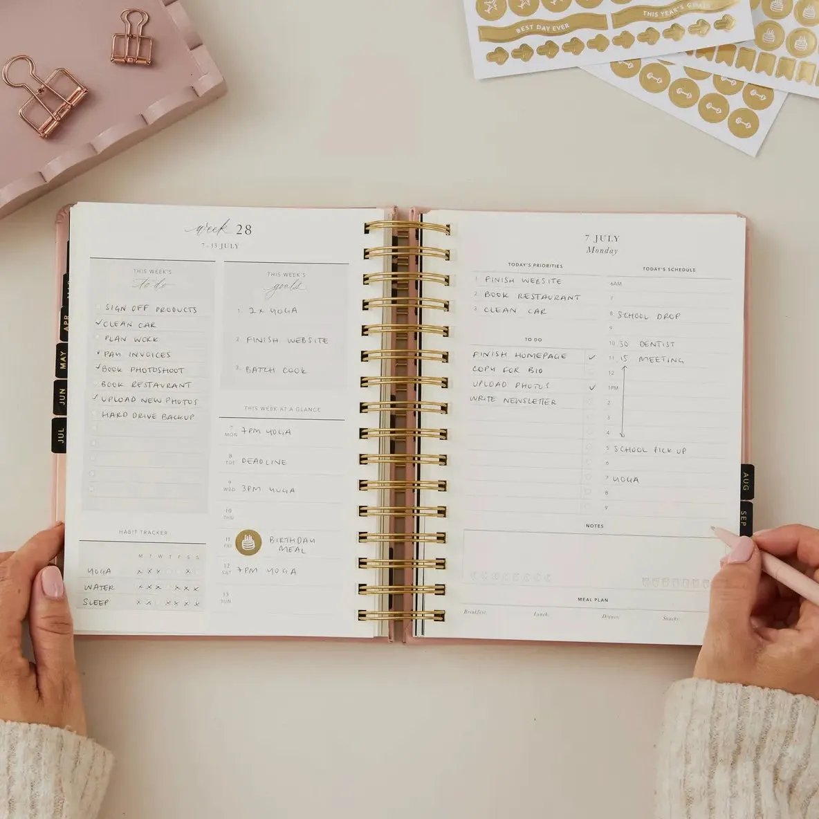 2025 Daily Planner - Pink