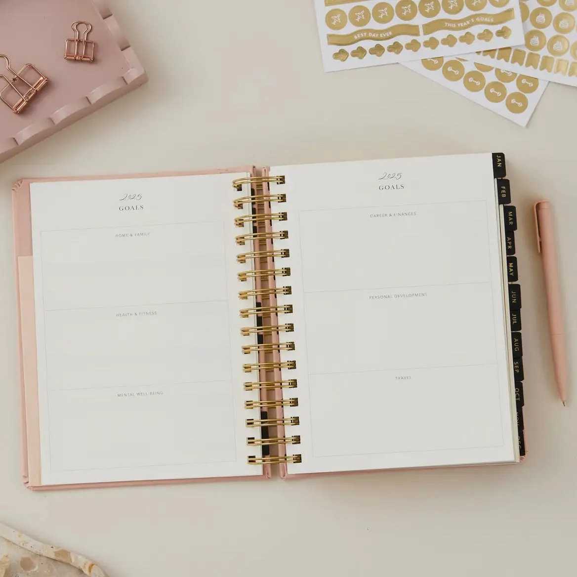 2025 Daily Planner - Pink