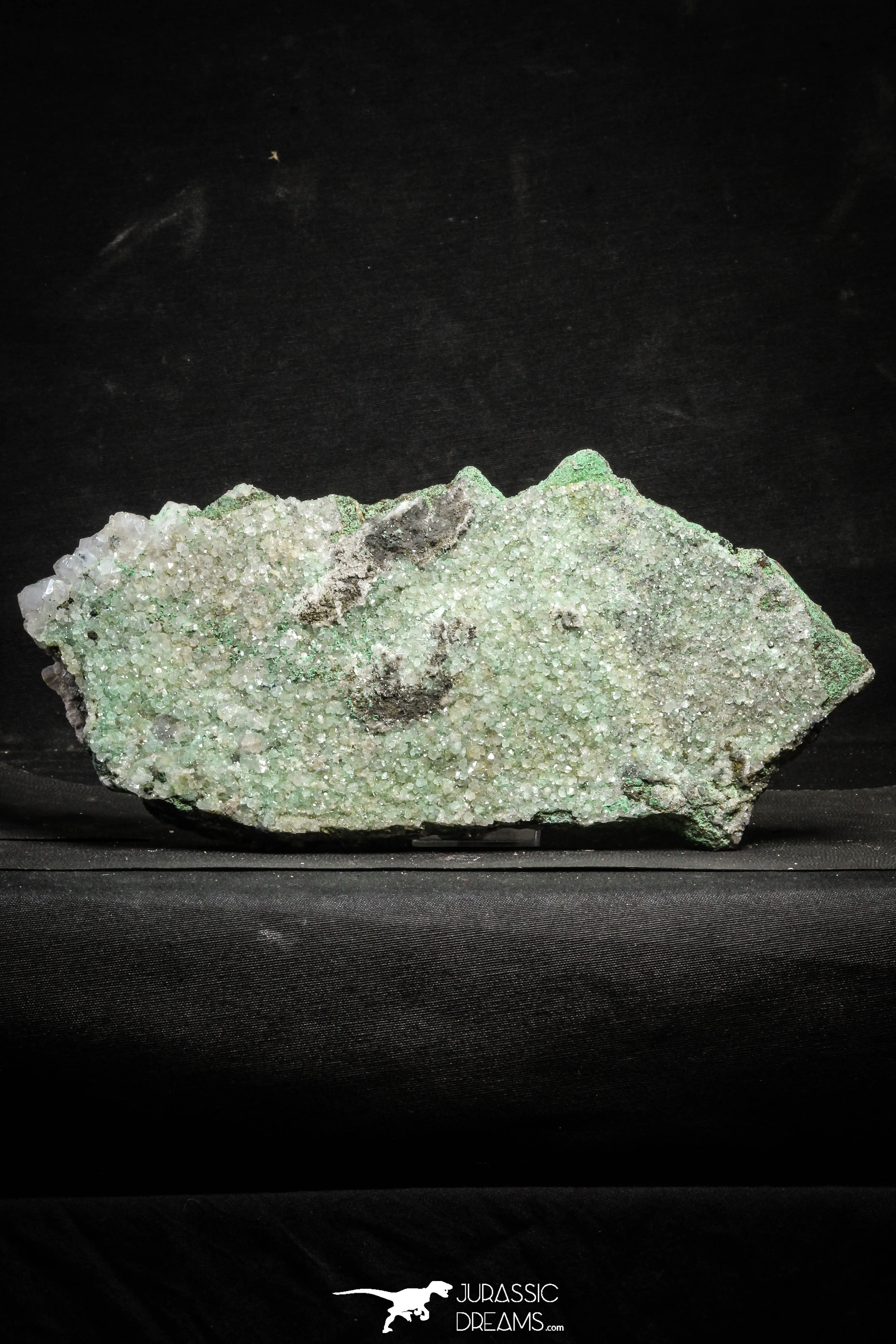 22197 - Azurite Crystals   Quartz Crystals   Barite Crystals in Natural Matrix