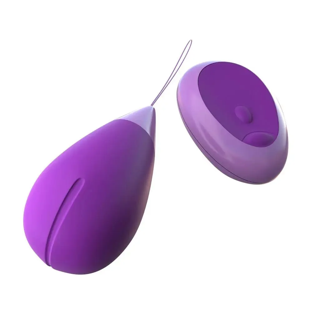 2.5-inch Pipedream Silione Purple Rechargeable Kegel Balls with Remote