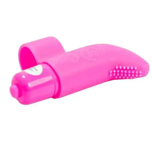 3-inch Silicone Pink Mini Finger Vibrator with Removable Sleeve