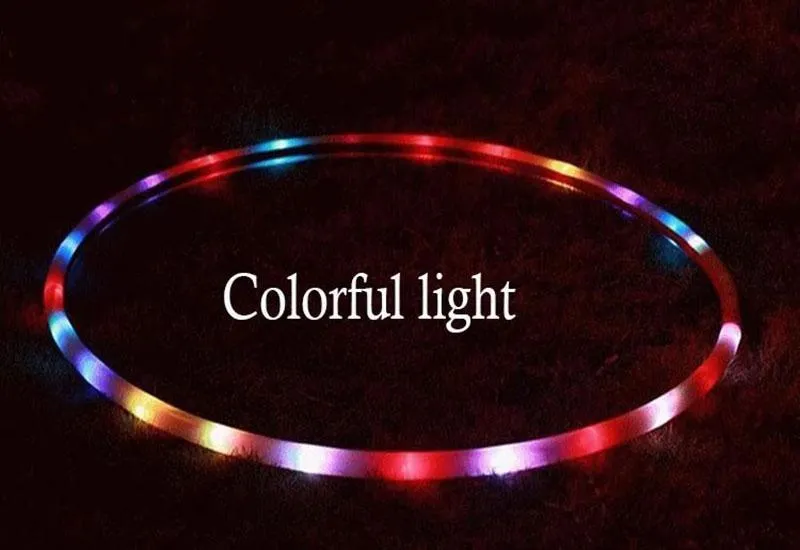 35''to 24" 24 to 10-LED Lights Glow in Dark Hula Hoop