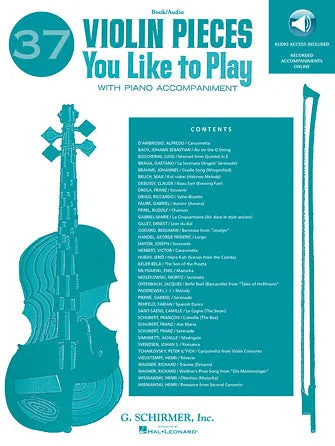 37 Violin Pieces You Like to Play (Book/Online Audio)