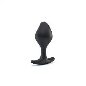3.75-inch Mystim Silicone Black Medium Electrastim Butt Plug