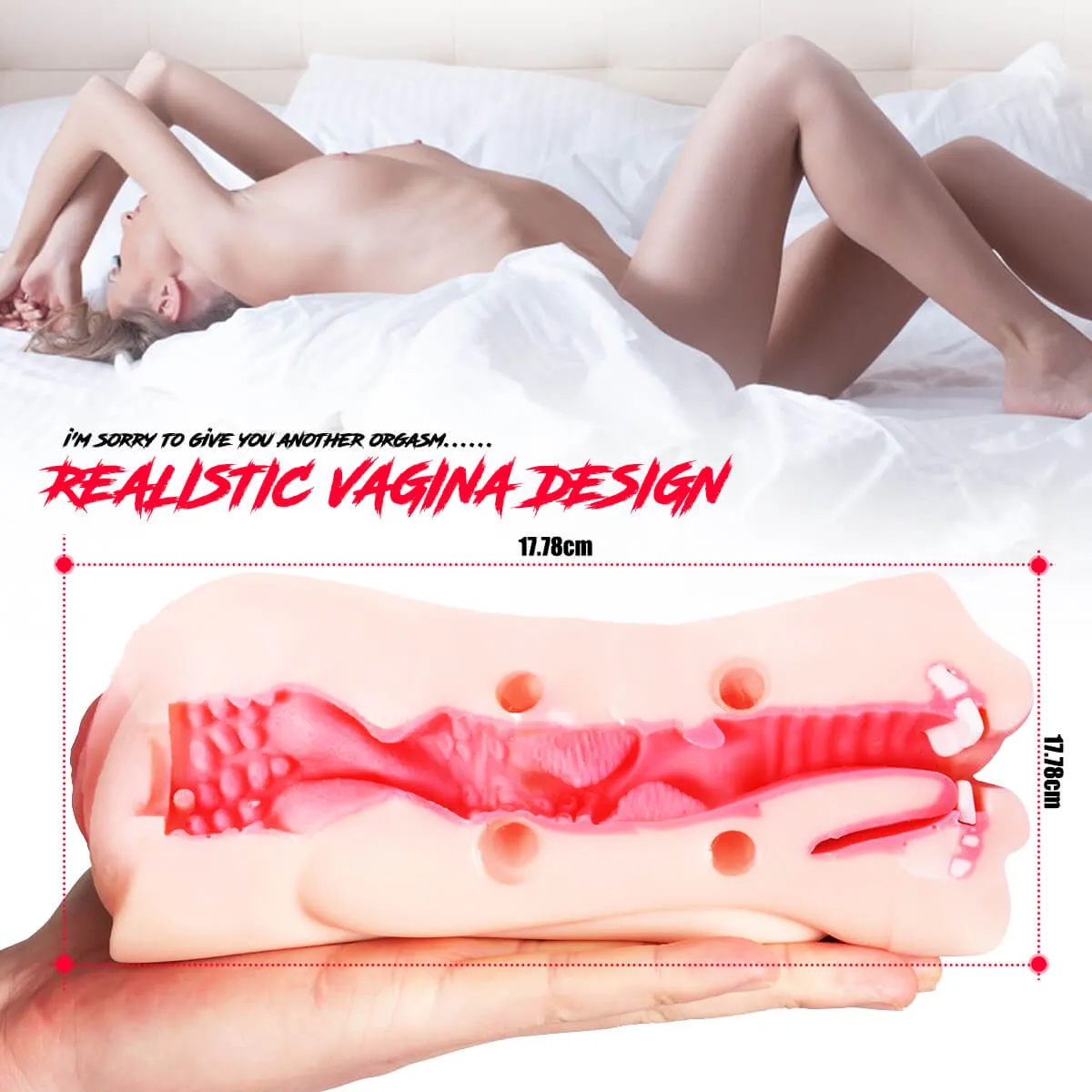 3D Realistic Oral Blow Job Deep Throat  Vagina Pocket Pussy Stroker