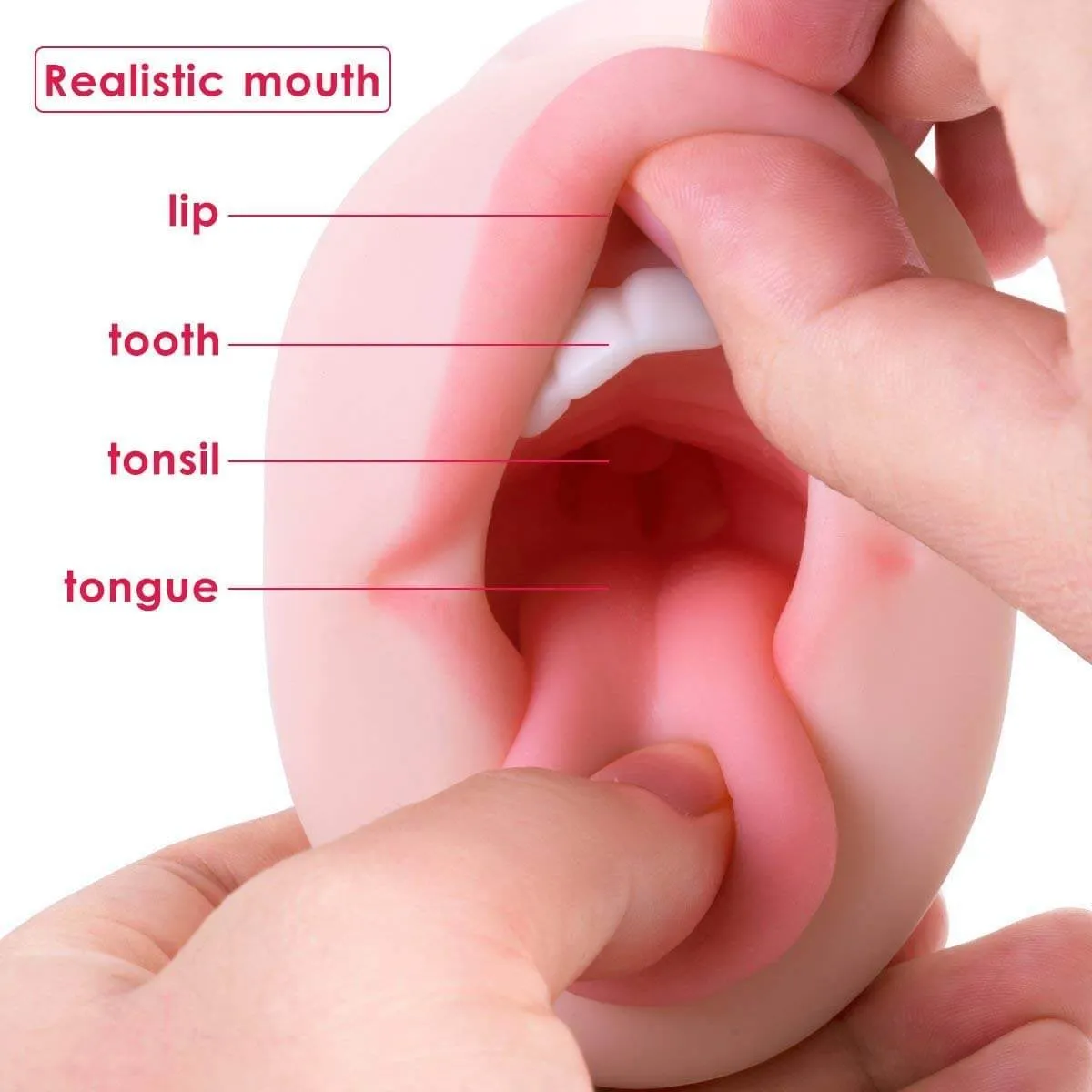 3D Realistic Oral Blow Job Deep Throat  Vagina Pocket Pussy Stroker